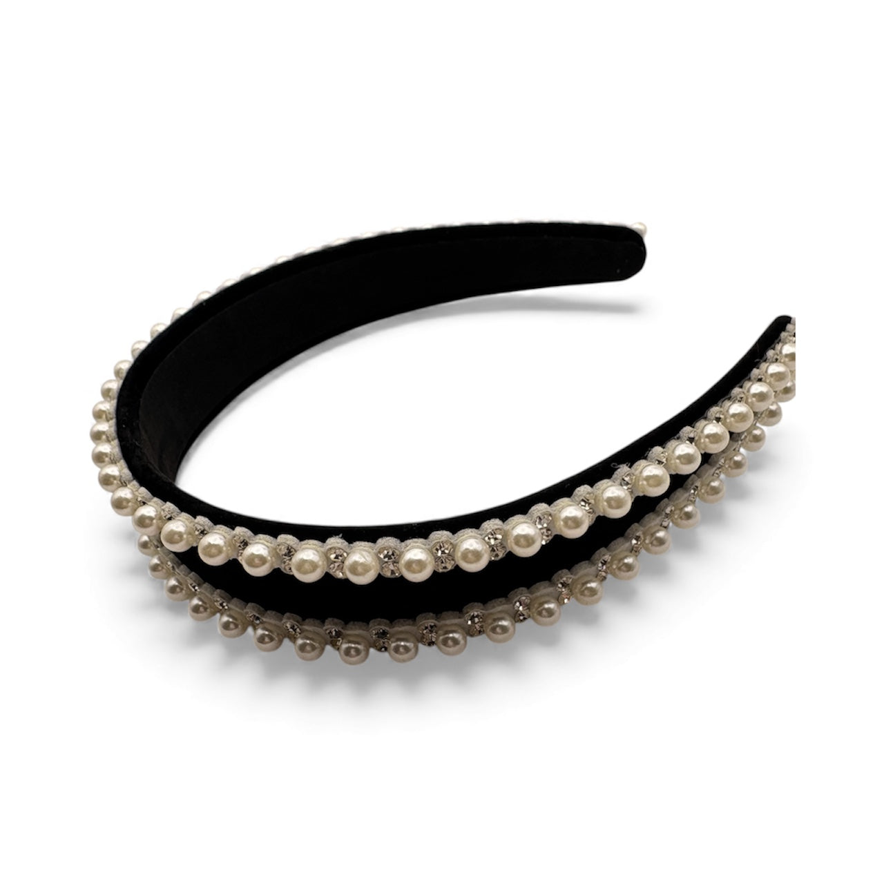 BLACK & PEARL HEADBAND