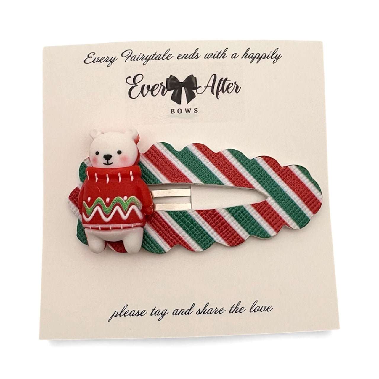 NORTH POLE BEAR SNAPCLIP