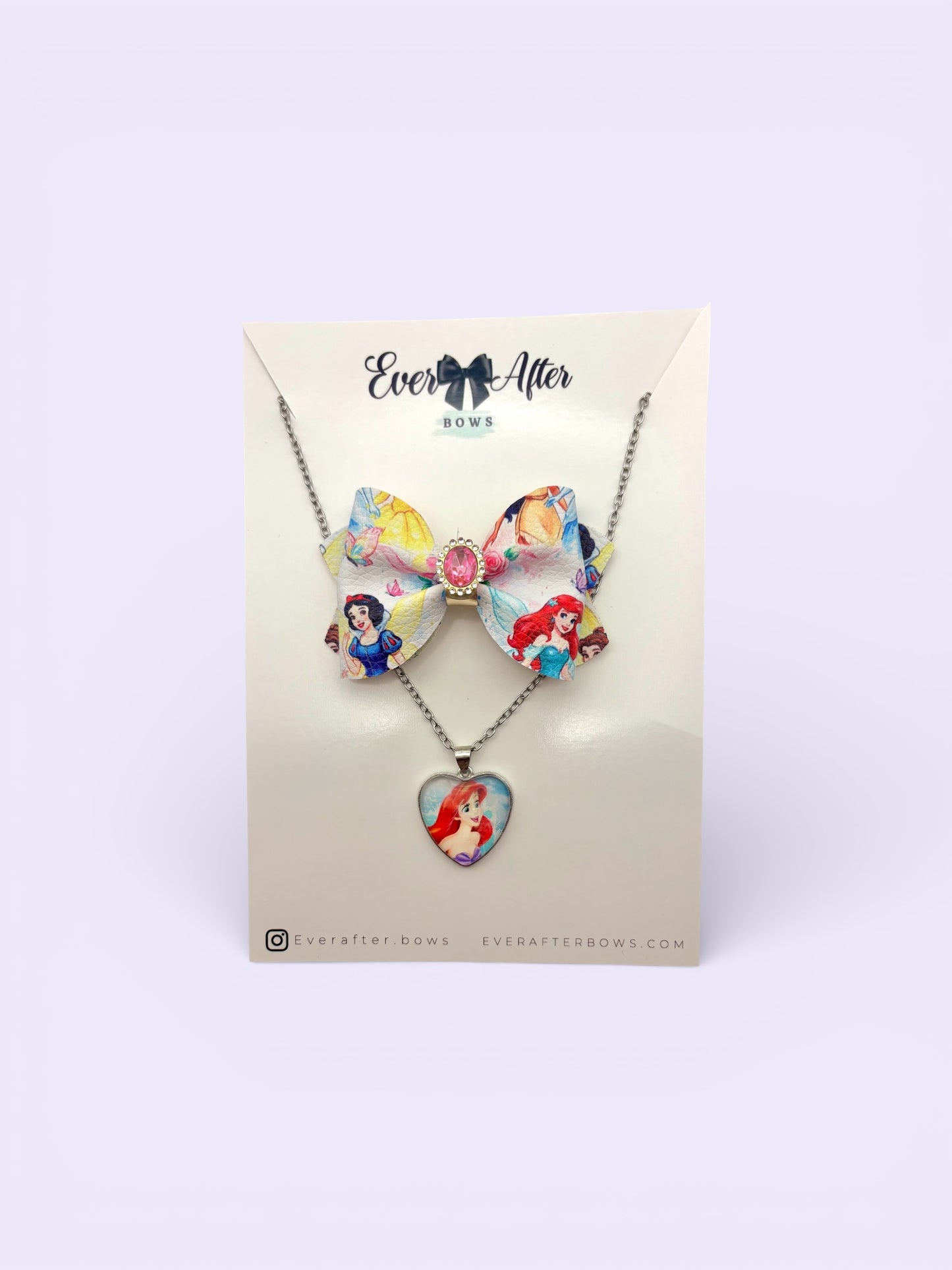 PRINCESS BOW+NECKLACE SET
