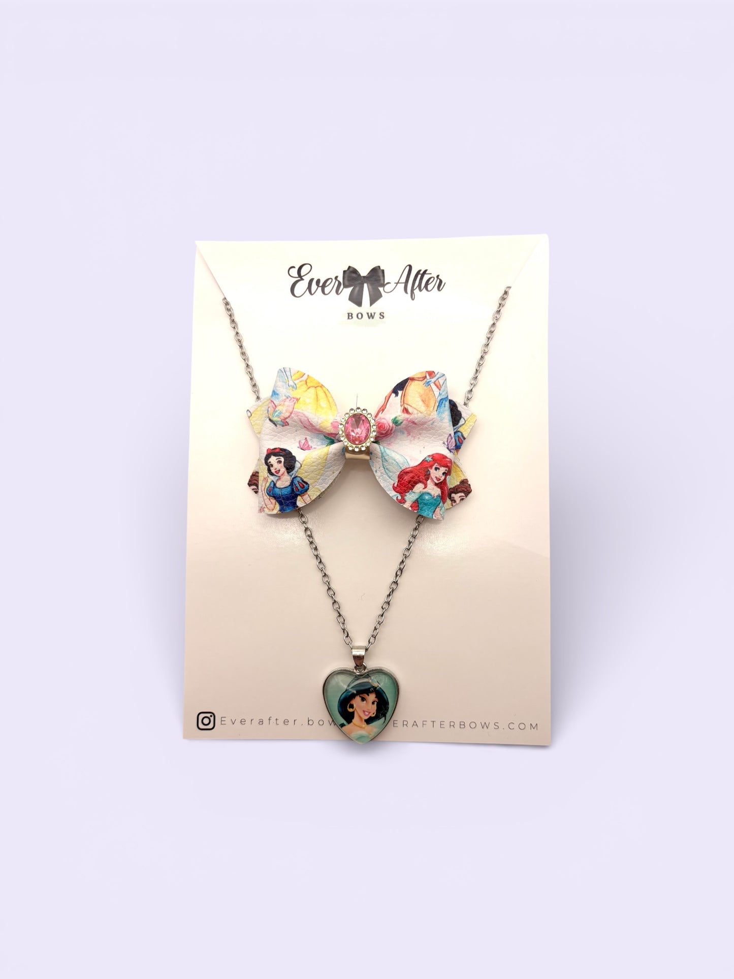 PRINCESS SET JAZ BOW+NECKLACE