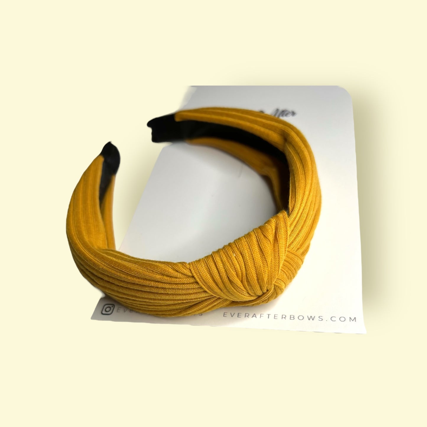 KNIT HEADBAND MUSTARD