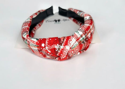 XMAS PLAID HEADBAND