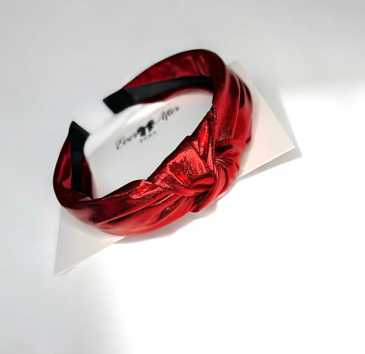 RED METALLIC HEADBAND