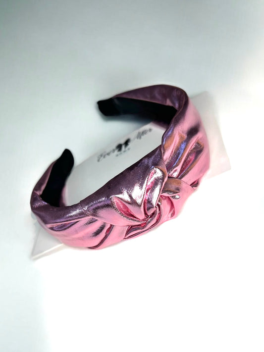 PINK METALLIC HEADBAND