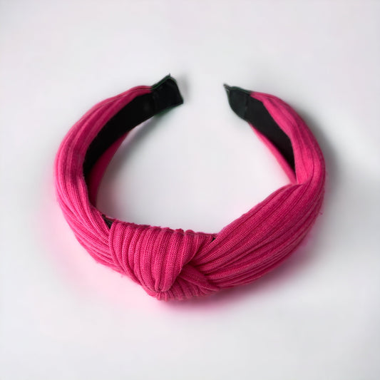 Knit knot hot pink