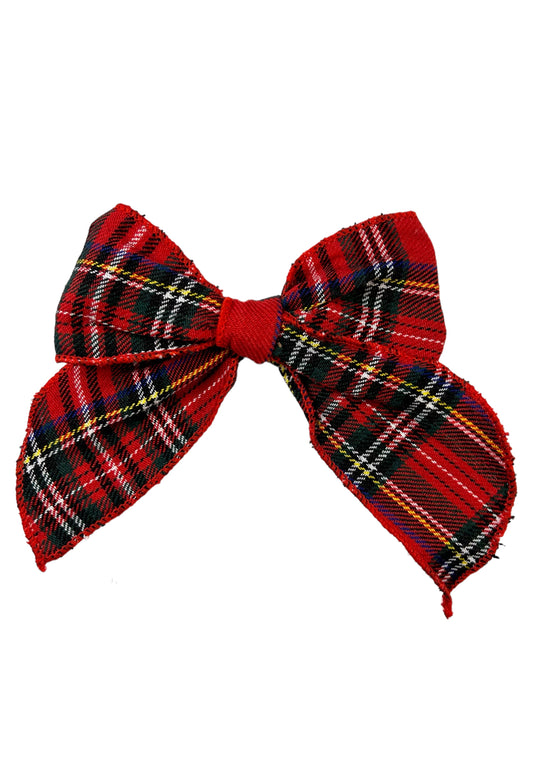 Tartan ribbon bow