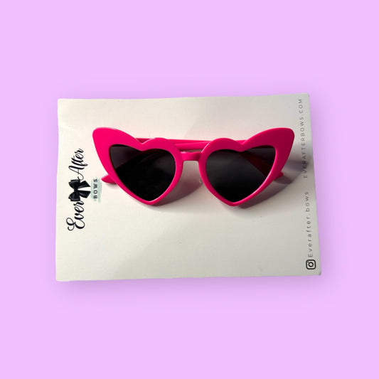 Hot pink heart sunnies