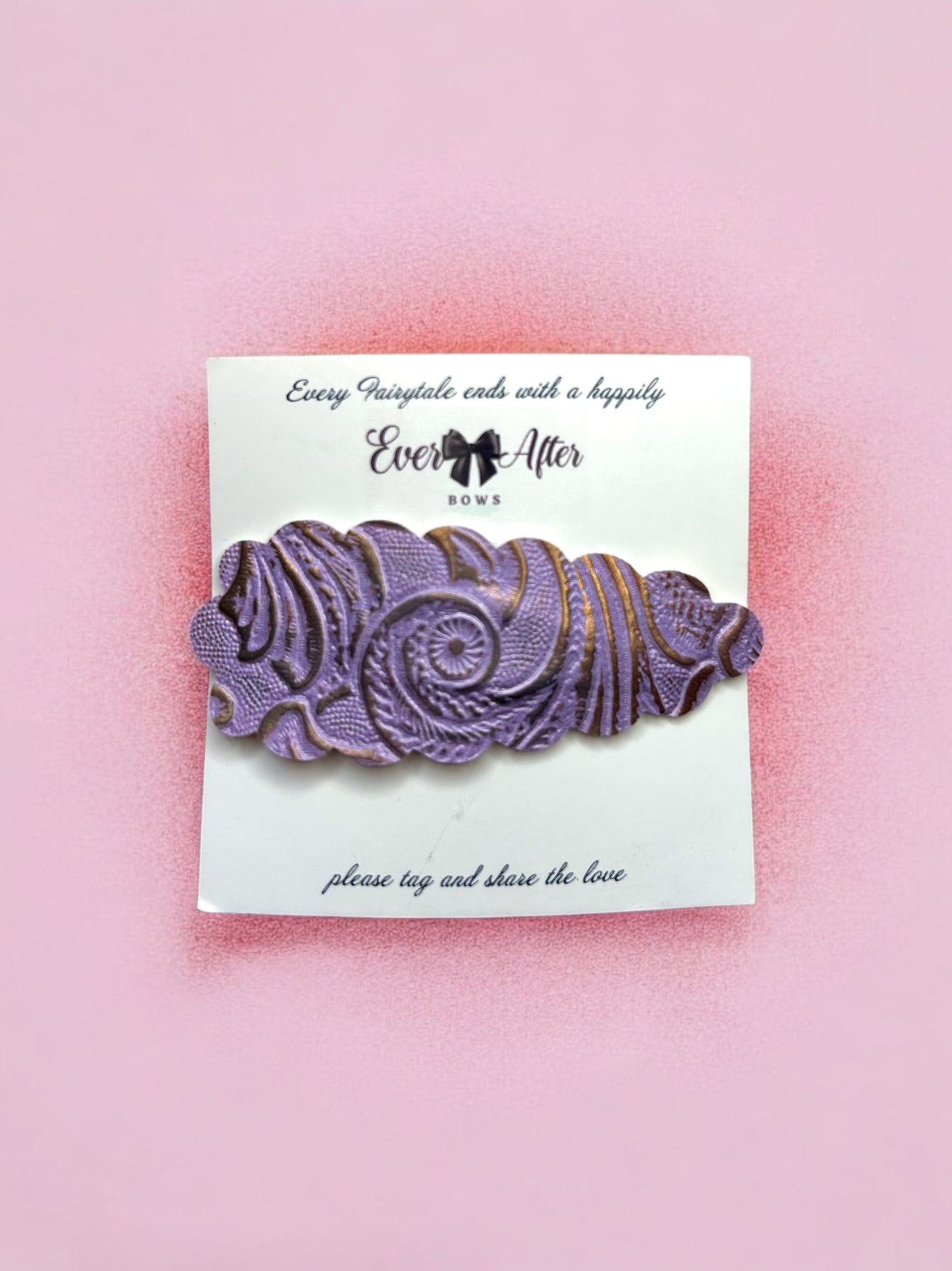 EMBOSSED PURPLE SNAPCLIP