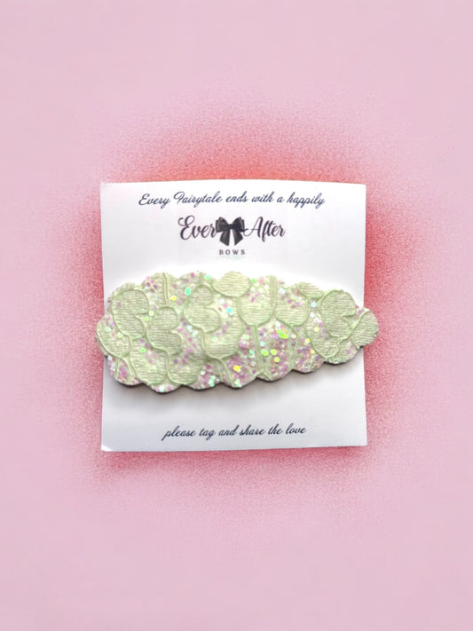 LACE GREEN SNAPCLIP