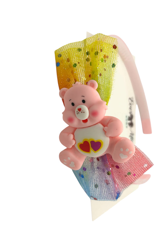 PINK BEAR HEADBAND