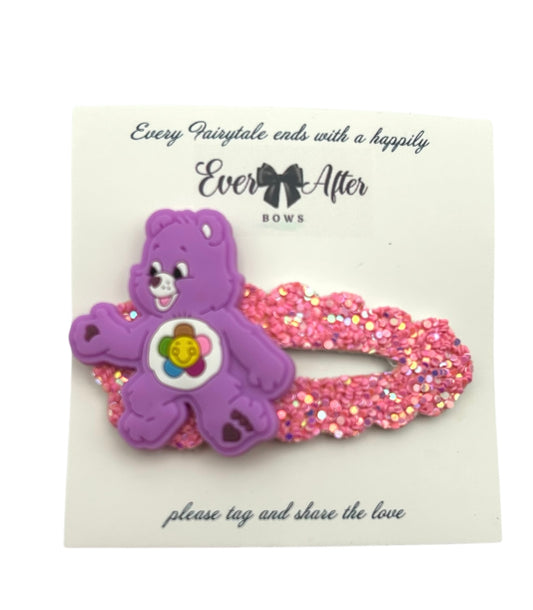 PURPLE BEAR CLIP