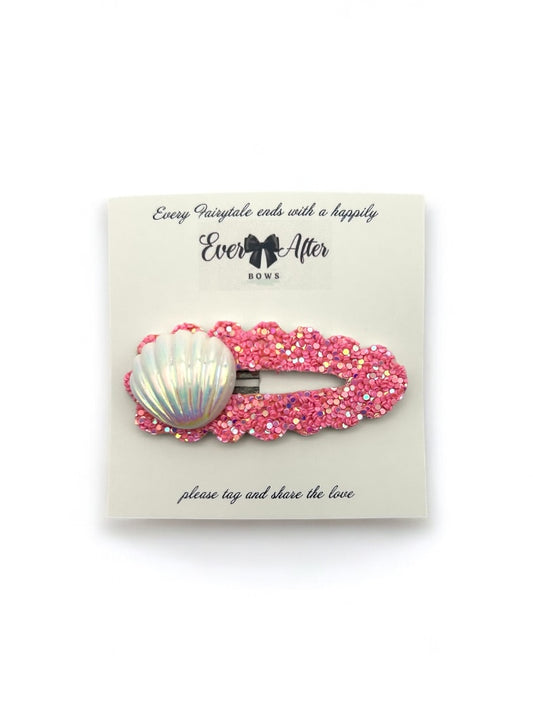 PINK SEASHELL SNAPCLIP