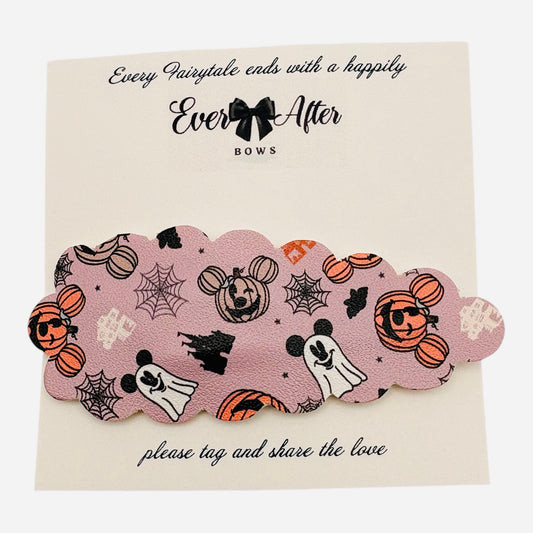 PUMPKIN BOO MOUSE SNAPCLIP