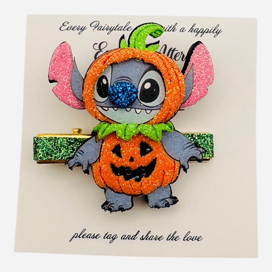 BLUE ALIEN PUMPKIN 3D CLIP