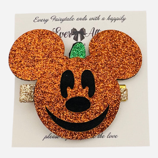 MOUSE PUMPKIN HEAD BARCLIP