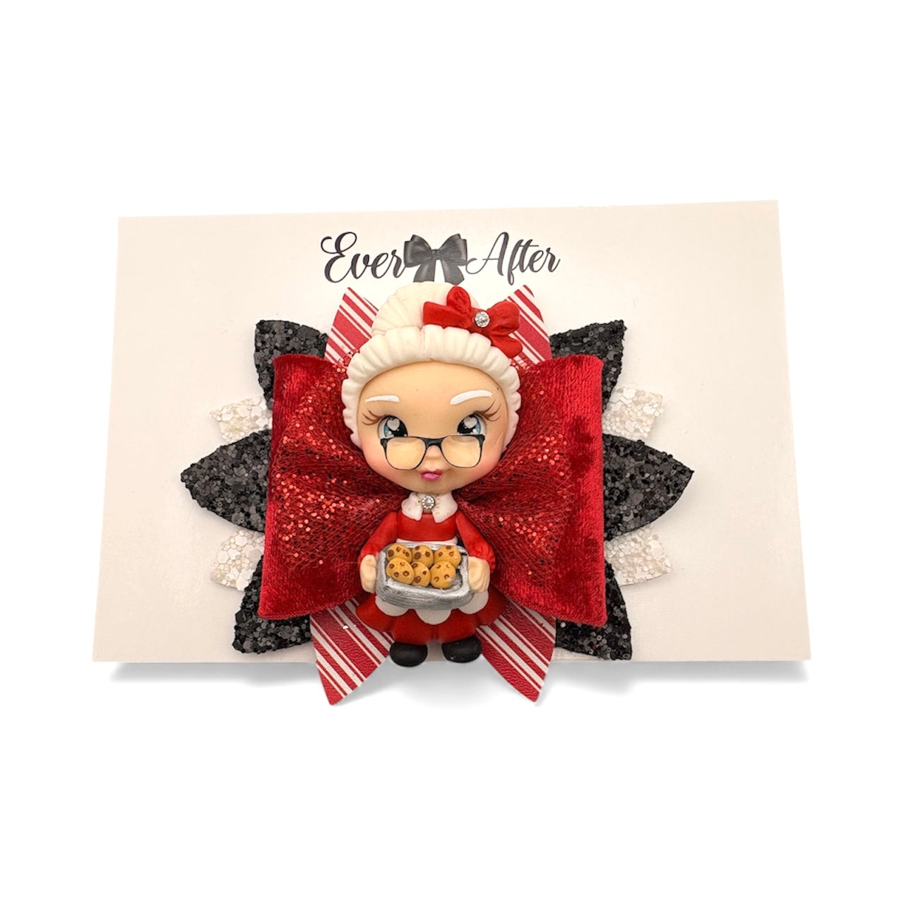 MISS CLAUSE AND FRESH BAKED COOKIES  3.5in