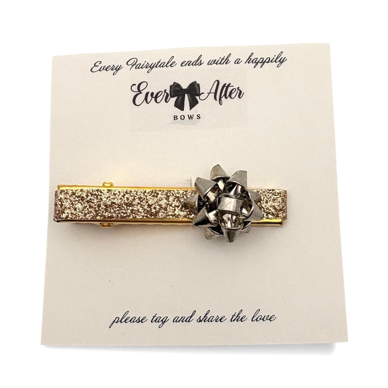 GIFT BOW SILVER