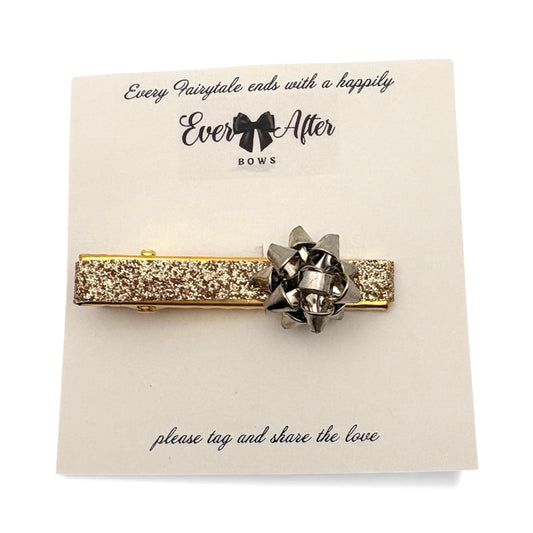 GIFT BOW SILVER