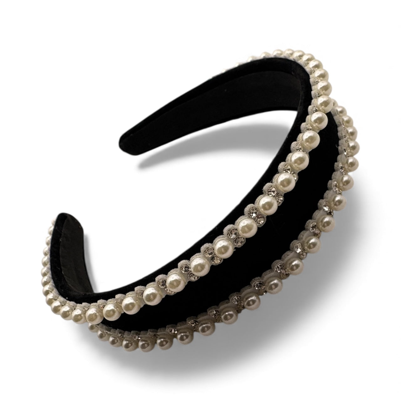 BLACK & PEARL HEADBAND