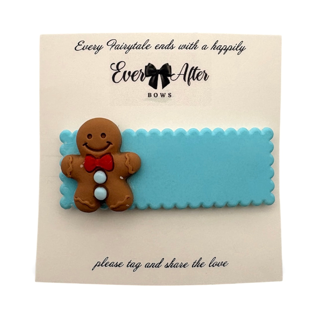 GINGERBREAD  BLUE SNAPCLIP