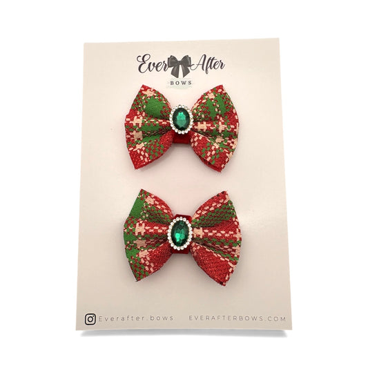 X-MAS VINTAGE PIGTAILS  2in