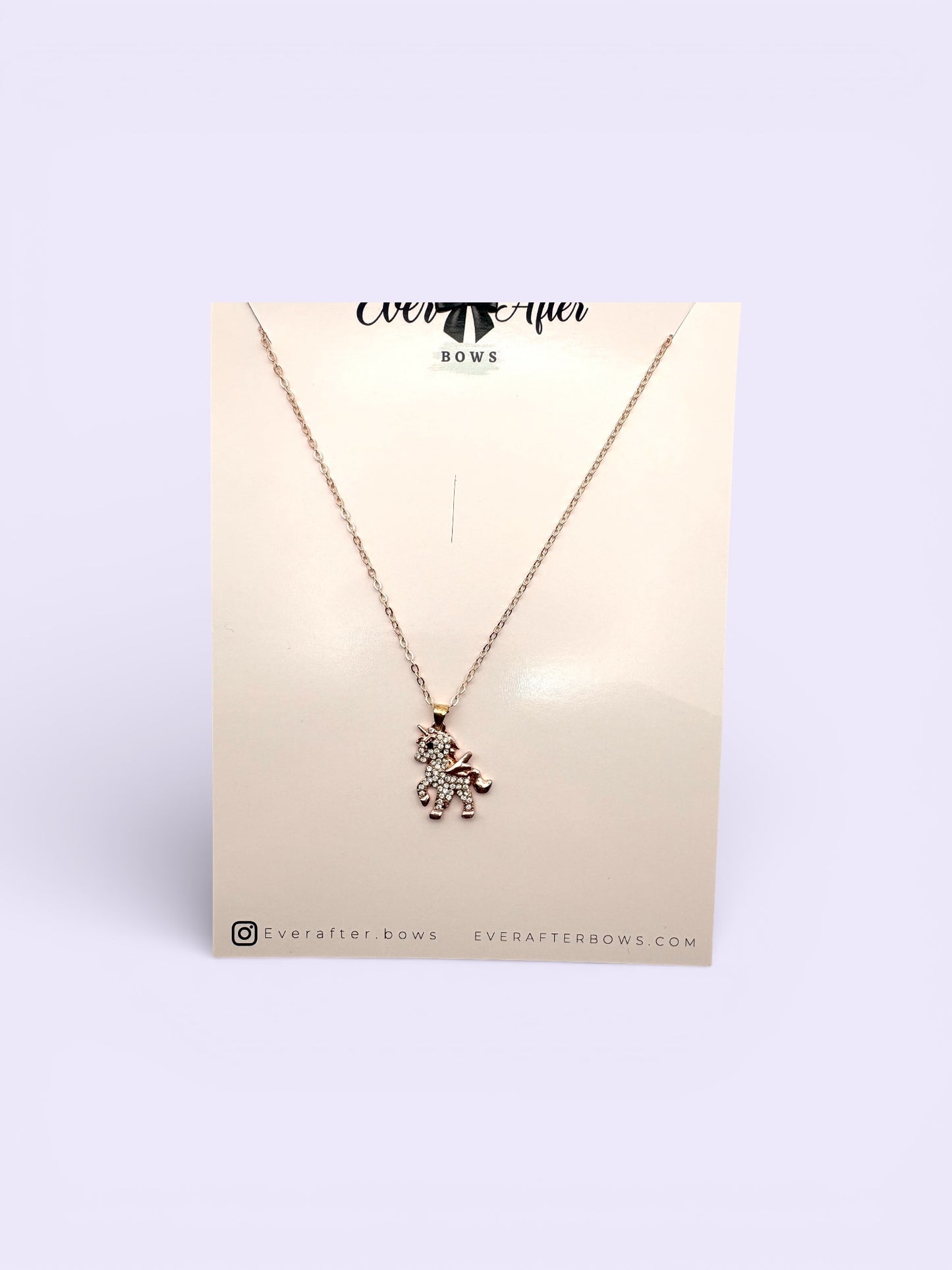 RHINESTONES UNICORN NECKLACE