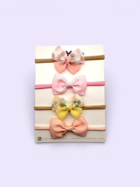 NEWBORN SET PINK/YELLOW